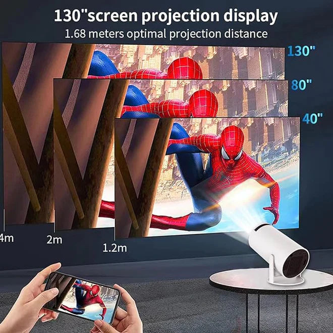 Portable Smart Mini Projector 5G WIFI, Support 4K